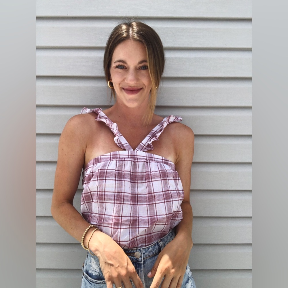 NWT Plaid Top